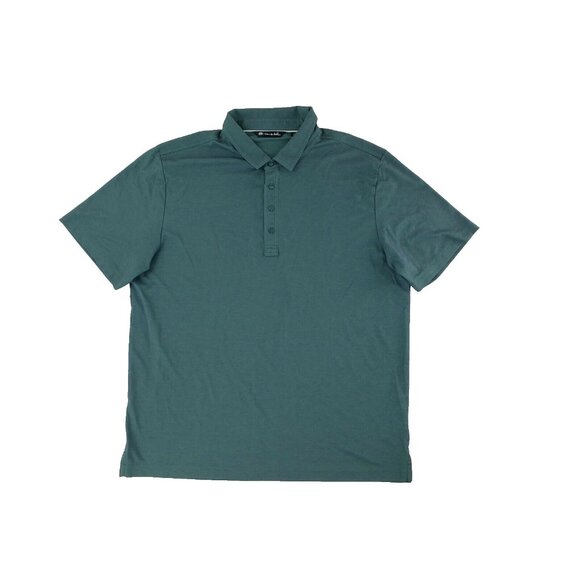 Travis Mathew Mens Golf Polo XXL Green Blue - Picture 1 of 7